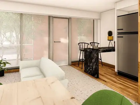 Departamento 2 ambientes con 1 baño