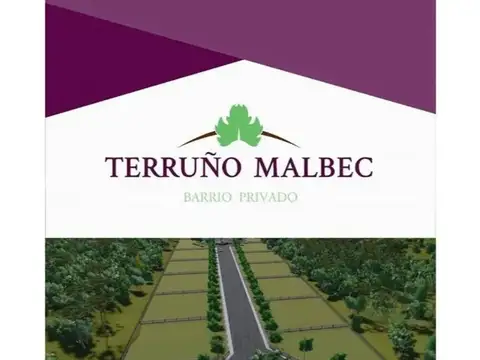 VENTA TERRENO 300m2 B° PRIVADO TERRUÑO MALBEC