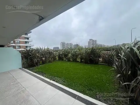 Departamento en alquiler o venta Puerto Escondido, edificio Vilago PB con jardín