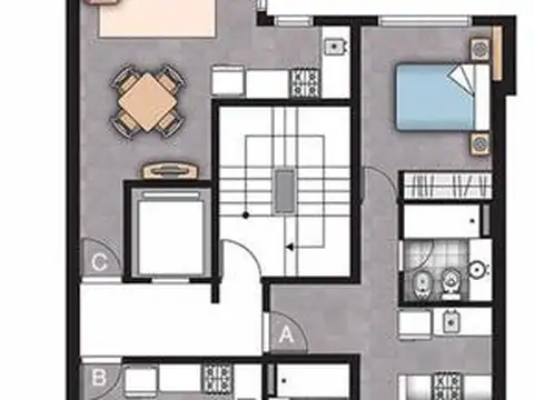 Departamento en Venta de 2 ambientes