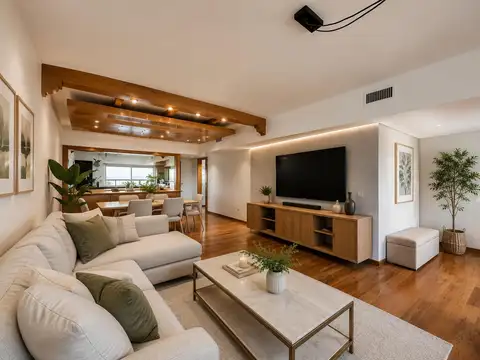 Venta departamento de cuatro dormis, vista al rio y cochera. Apto credito en barrio martin, Rosario.