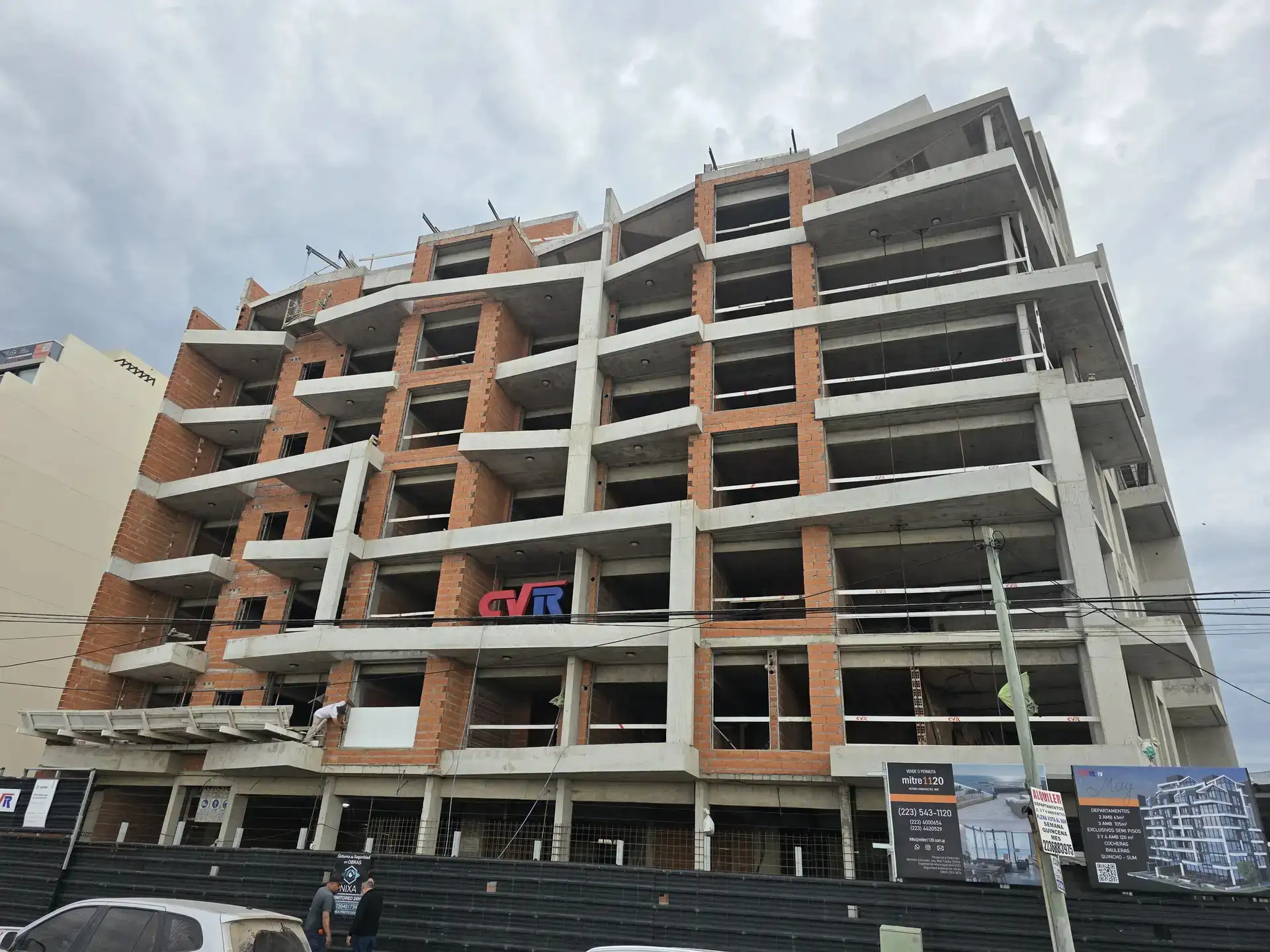 Depto 2 amb, 70m² en construcción frente al mar — Constitución