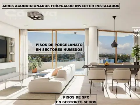 Espectacular departamento 2 ambientes 