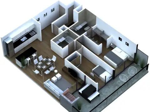 VENTA pozo LANUS Depto 3 am patio AMENITIS premium