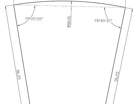 Terreno en Venta de 822,0 m2
