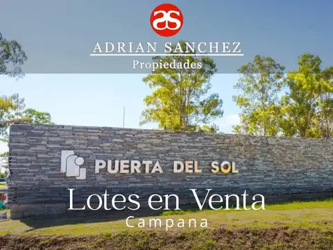 Lote a la venta en Campana!