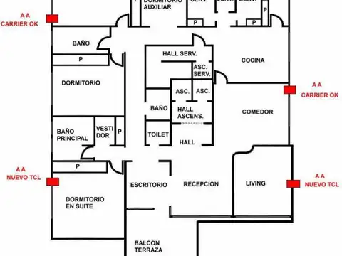 Departamento en Alquiler de 5 dormitorios