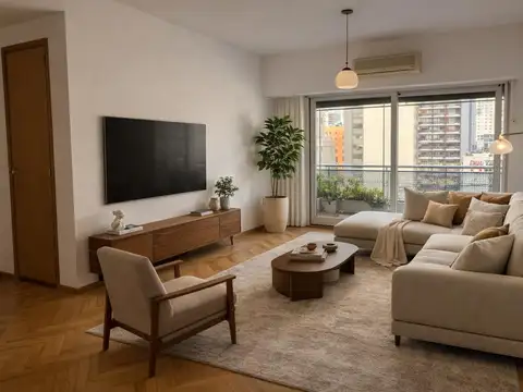 Súper Luminoso  Semipiso 3 Ambientes con Cochera y Baulera