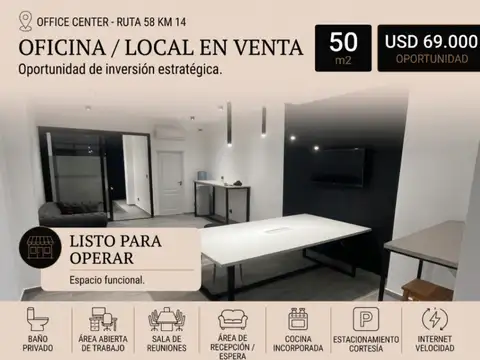Venta Oficina en Office Center  Canning San Vicente