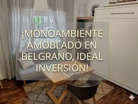 VENTA DE MONOAMBIENTE EN BELGRANO IDEAL INVERSION