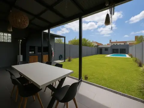 Venta casa 4 amb Lanús reciclada  Jardín piscina