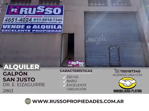 Galpon en Alquiler en San Justo