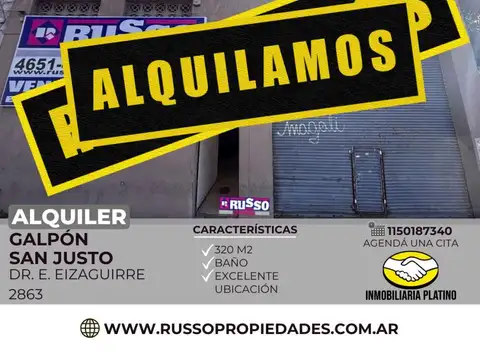 Galpon en Alquiler en San Justo