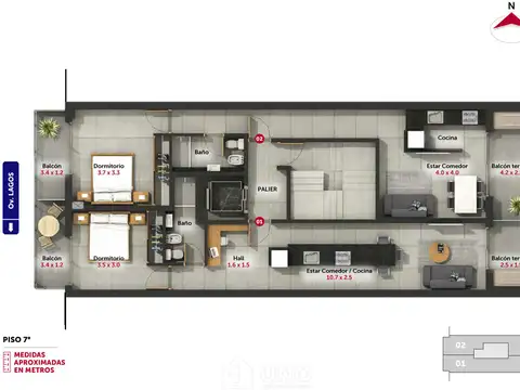 Departamento en Venta en Centro, USD 92.000