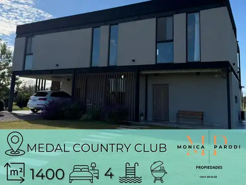 CASA EN VENTA EN PILAR EN MEDAL COUNTRY CLUB CON VISTA AL GOLF