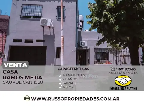 Casa en Venta en Ramos Mejia, Partido de La Matanza