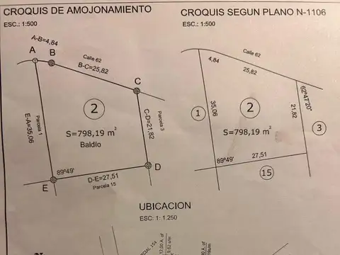 Terreno en Venta de 798,0 m2