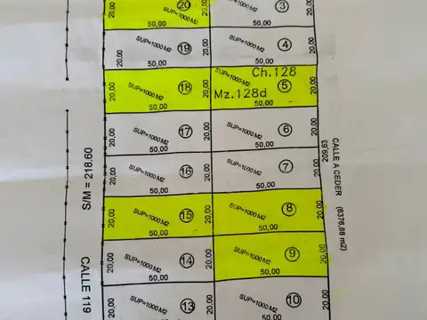 Loteo Habitacional en Venta. Mercedes, Buenos Aires.