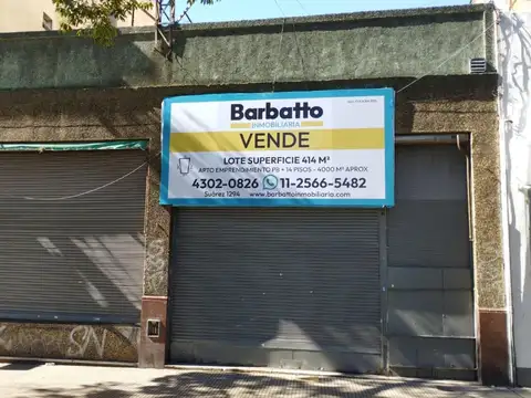 TERRENO DE 11.30 X 34.35 -IDEAL EMPRENDIMIENTO PB + 14 PISOS