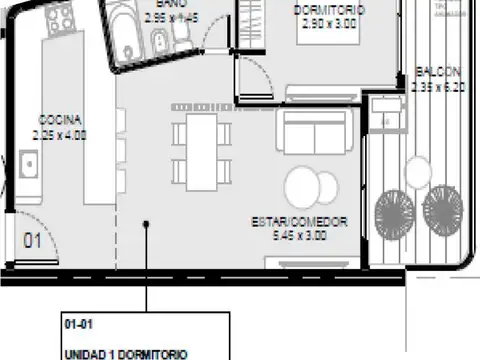 Departamento en Venta en Abasto, USD 110.000