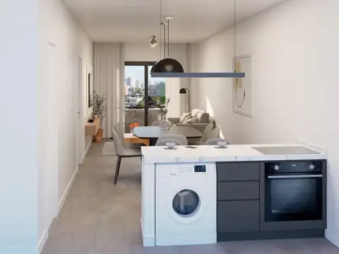 Departamento 2 ambientes con 1 baño