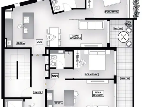 Departamento en Venta de 1 dormitorio