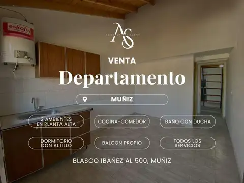Departamento en Muñiz 2 ambientes