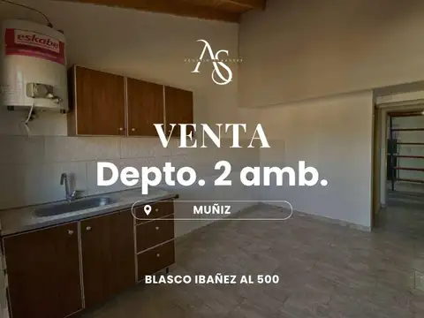 Departamento en Muñiz 2 ambientes