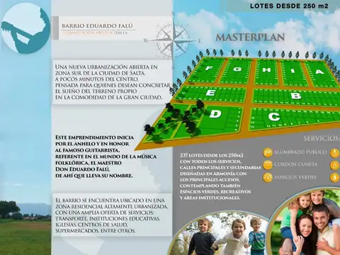 Exc. Loteo zona Estación Alvarado terrenos a entregar