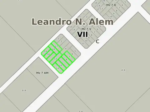 LOTES EN VENTA EN LEANDRO N ALEM
