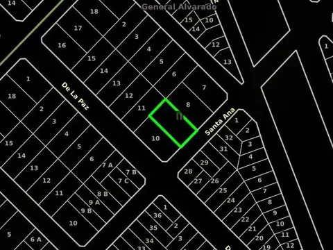 Terreno en Venta en General Alvarado, USD 17.000