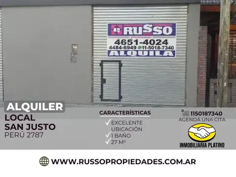 Alquiler local San Justo