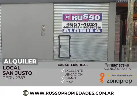 Alquiler Local Comercial en San Justo
