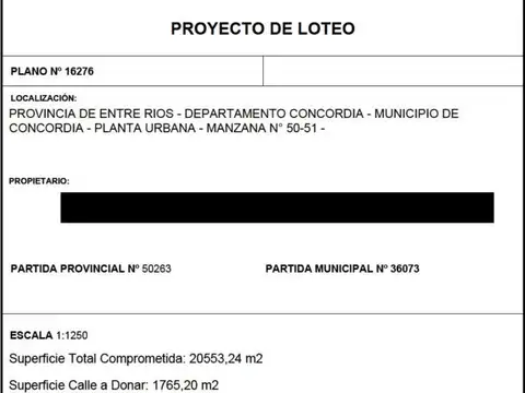 Terreno - Venta - Argentina, Concordia