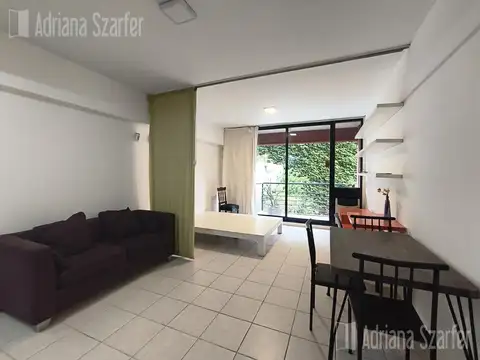 Departamento en Belgrano vista a jardín