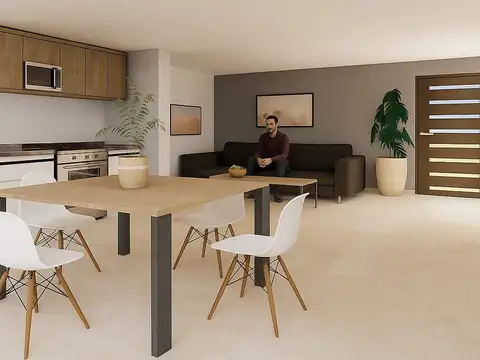 Casa 3 ambientes con 1 baño