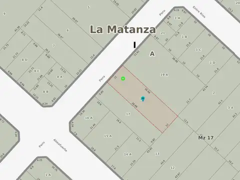 Terreno en Venta 12  mts Frente