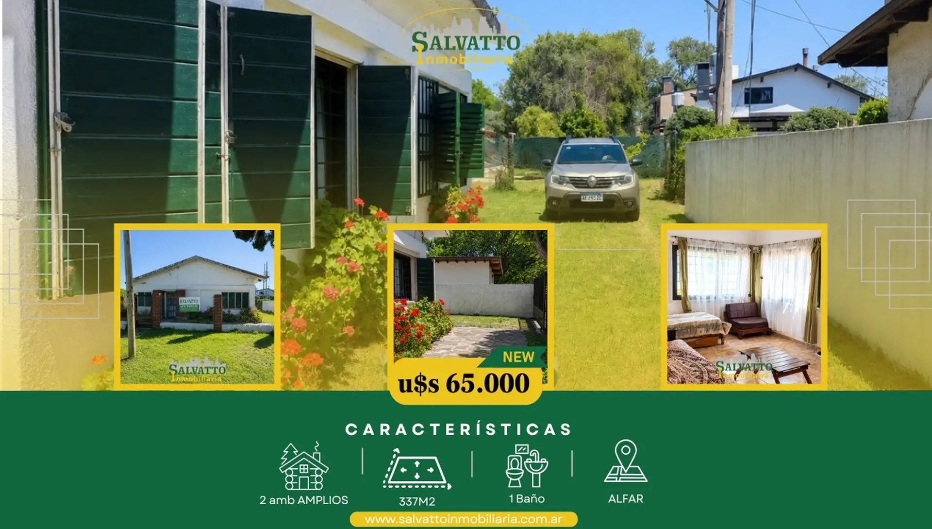 Chalet 2 ambientes en venta en barrio Alfar
