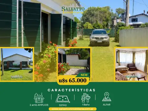 Chalet 2 ambientes en venta en barrio Alfar