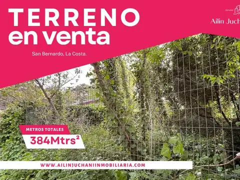 Terreno en San Bernardo Del Tuyu