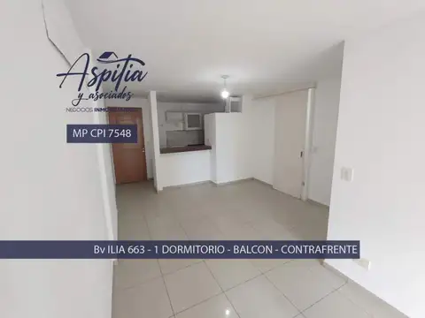 ALQUILER Departamento 1 dormitorio y balcón en Nueva Córdoba