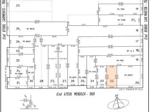 Terreno en Venta 10  mts Frente
