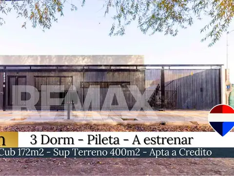 Venta casa 3 dorm. a estrenar b° ayres del limay