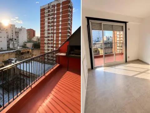 DEPTO 2 AMB CON BALCÓN TERRAZA  SÚPER LUMINOSO EN ALMAGRO