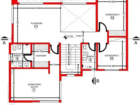 Casa 4 ambientes con 2 baños