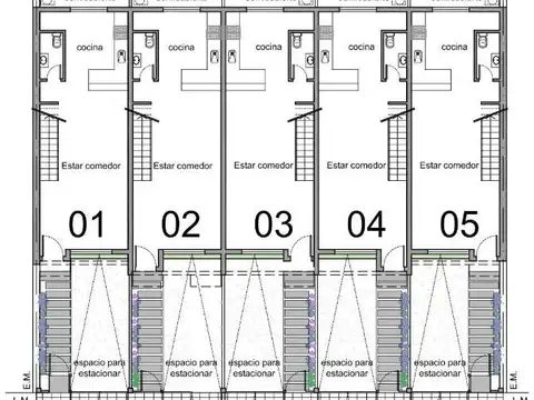 Depto Tipo Casa en Venta de 3 ambientes