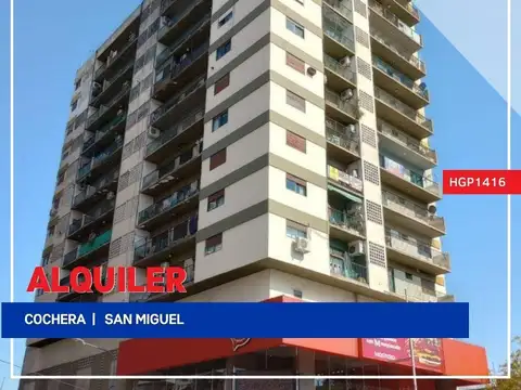 Cochera - Alquiler - Argentina, San Miguel - Rodriguez Pe?a 1200
