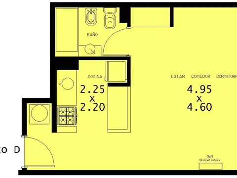 Departamento en Venta de Monoambiente