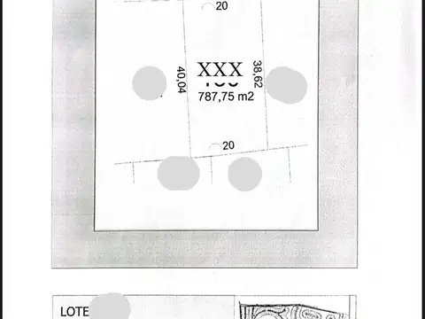 Venta de lote interno en EL CAZAL
