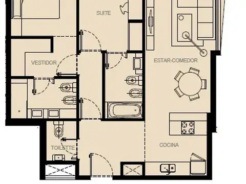 Cerviño 3900, Piso 10